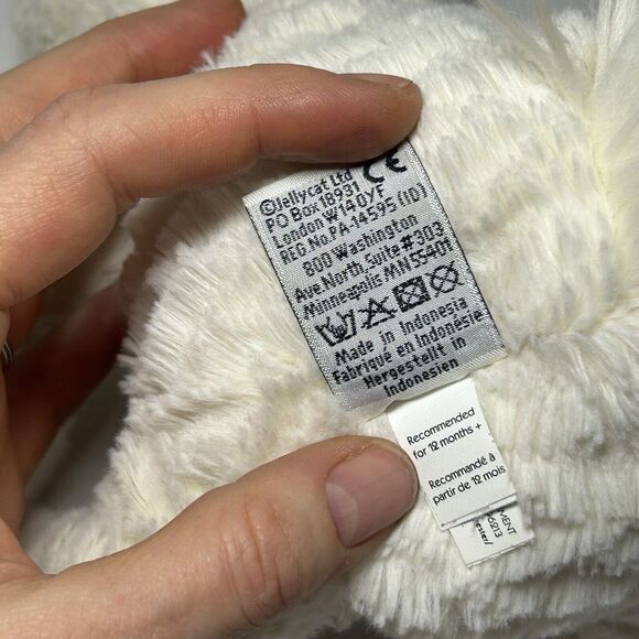 Jellycat London Unicorn Fuddlewuddle Plush 10" Cream White Stuffed Animal - Picture 4 of 7